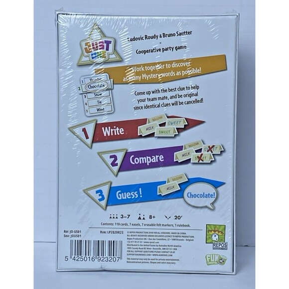 Repos Production Just One Board Game Critic Award Winning Game - FACTORY SEALED! - Picture 3 of 4